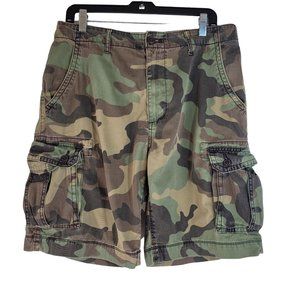 ARIZONA JEANS MENS CARGO CAMO SHORTS SIZE 34